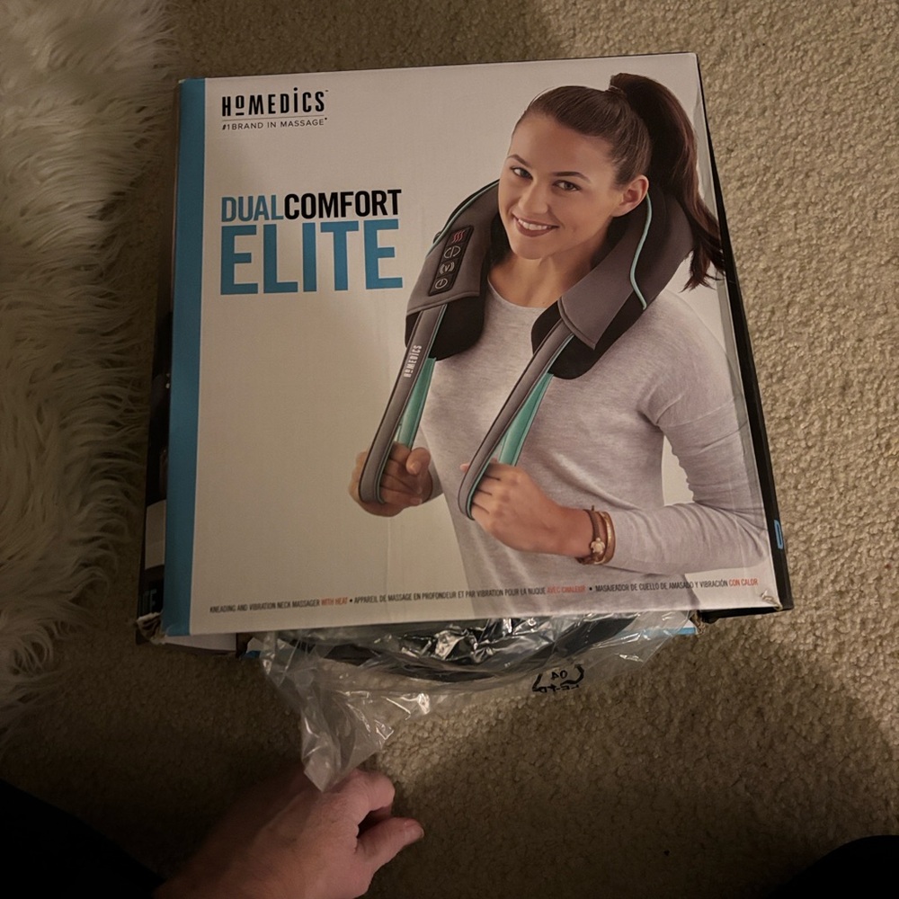 Homedics Dual Comfort Massager with Black and Gray